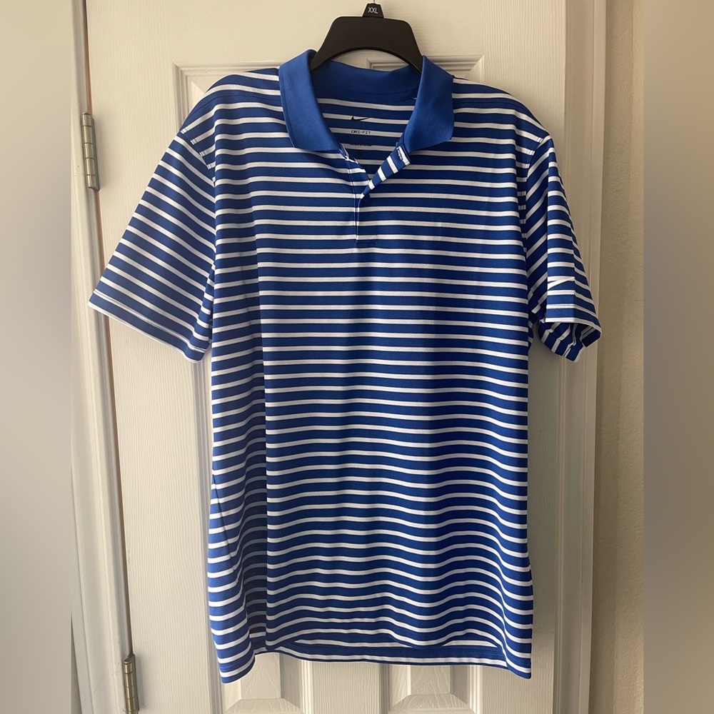 New Nike Golf Stripe Polo size Large